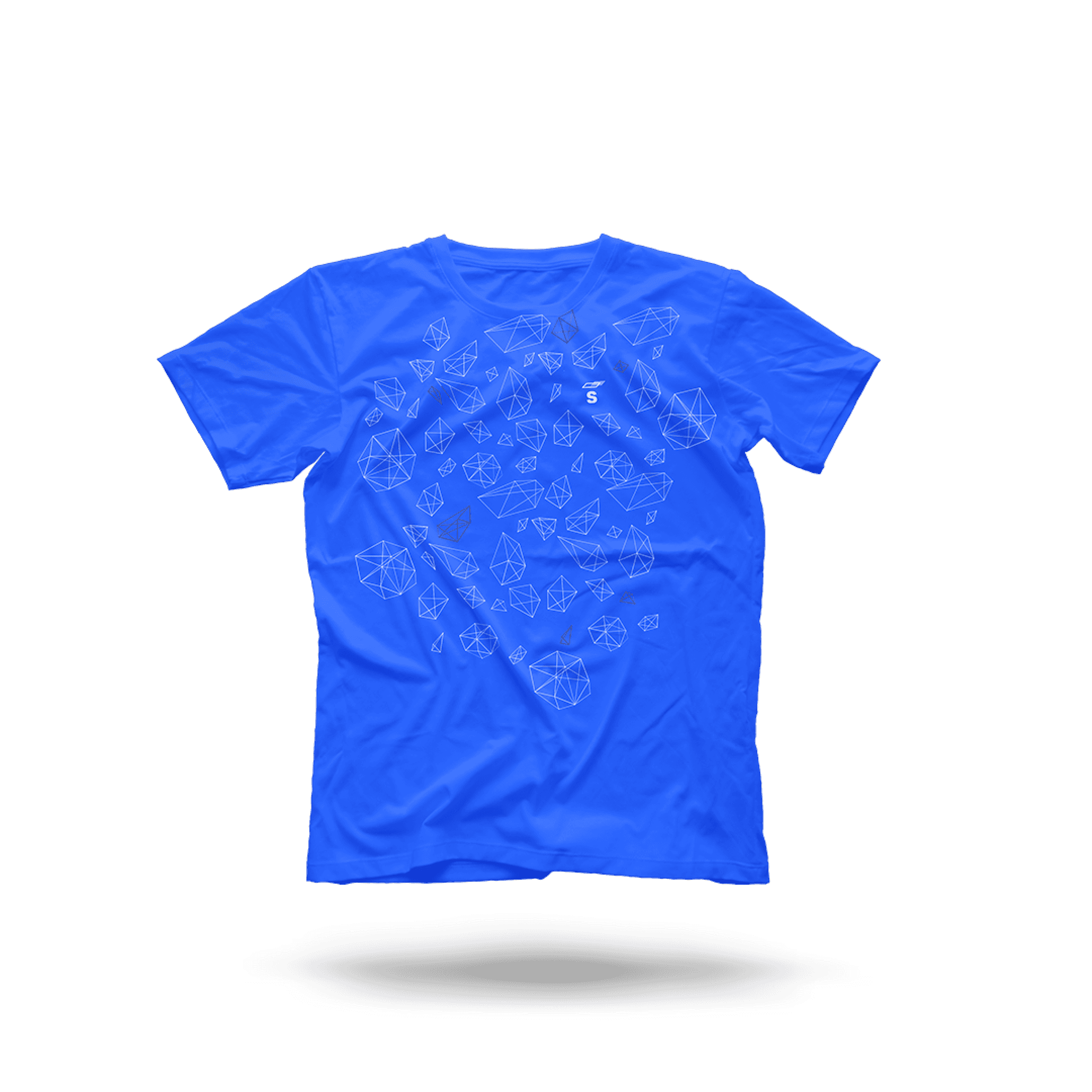 Saleor Blue Polygon T-Shirt